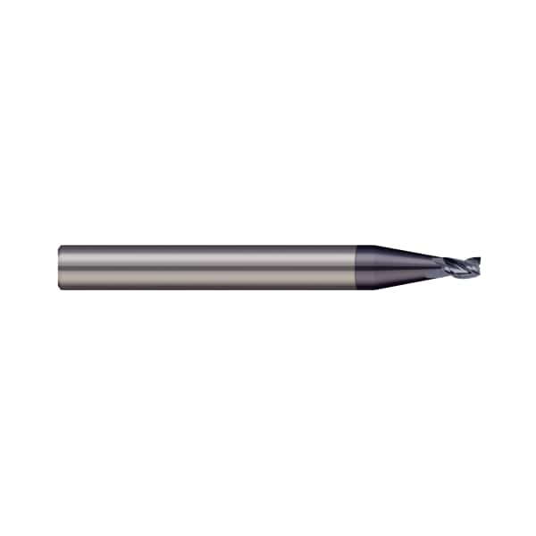 End Mill, 2 Flute, Square, 0.0150" (1/64) Cutter dia, Shank Dia.: 1/8"